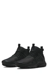 Nike Air Presto Mid Utility Sneaker In Black/ Black