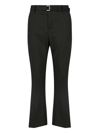 Sacai Belted Chino Pant In Black