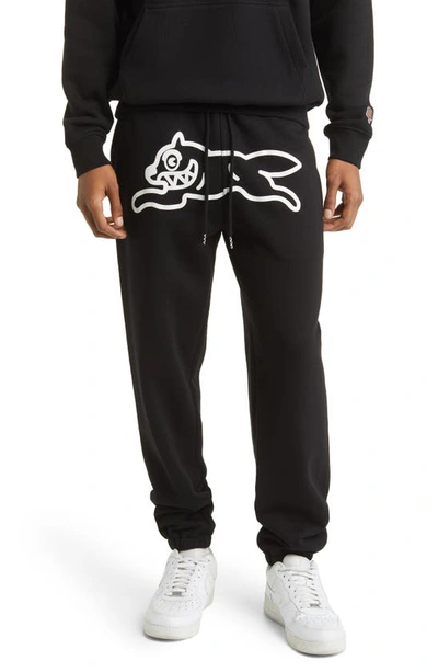 Ice Cream Running Dog Joggers In Black