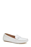 Johnston & Murphy Maggie Chain Loafer In White