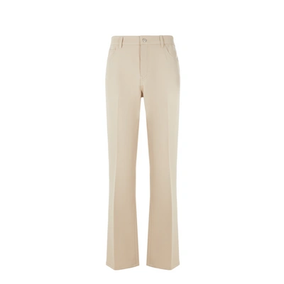 Courrèges Twill 70's Bootcut Pants In Sand