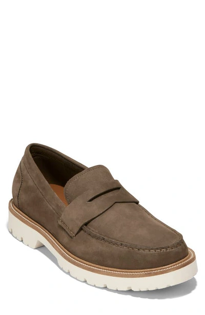 Cole Haan American Classics Penny Loafer In Ch Truffle Nubuck/egret