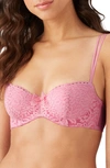 B.tempt'd By Wacoal Ciao Bella Underwire Balconette Bra In Sea Pink