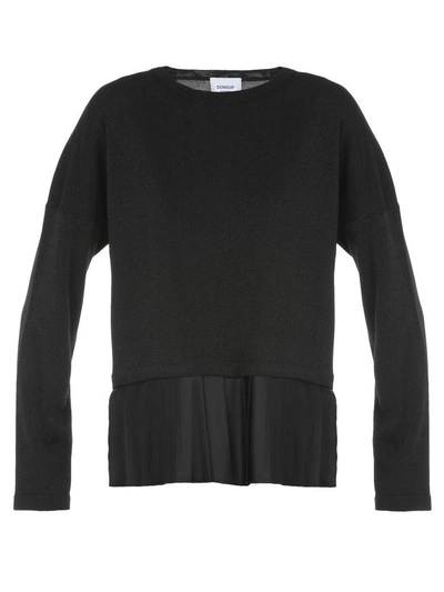 Dondup Lurex Sweater In Black
