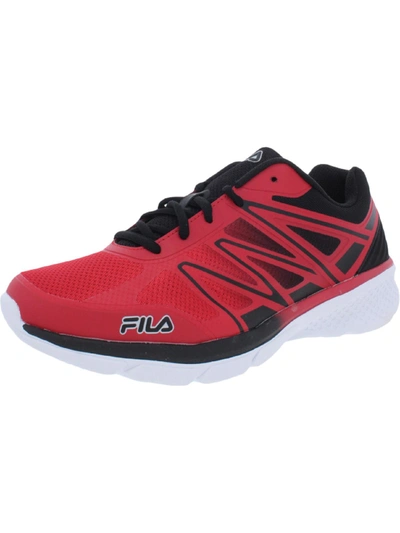Running Shoes Red Filas Mens Fila Men Cress Pb Lace Up Running