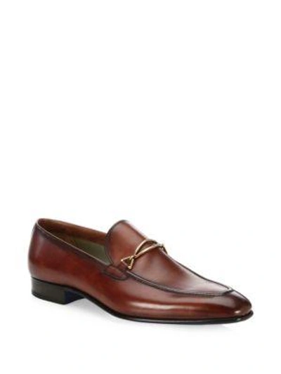 Sutor Mantellassi Classic Leather Loafers In Arancio