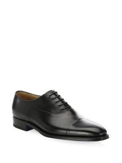 Sutor Mantellassi Classic Leather Derbys In Black