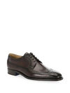 Sutor Mantellassi Brogue Leather Derbys In Bracken