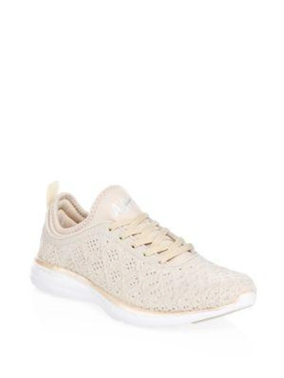 Apl Athletic Propulsion Labs Techloom Lace-up Sneakers In Champagne
