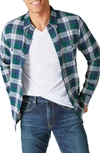 Lucky Brand Humboldt Plaid Workwear Shirt In Green Plaid