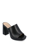 Journee Collection Ezzlynn Platform Mule In Black