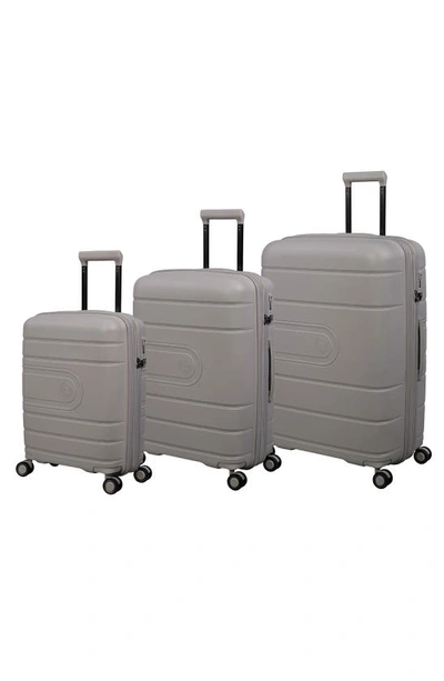 It Luggage Eco-tough 3-piece Hardside Spinner Set In Silver Lining