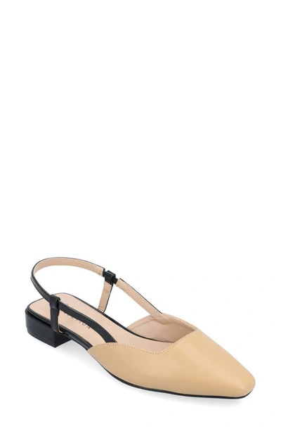 Journee Collection Paislee Slingback Pump In Tan