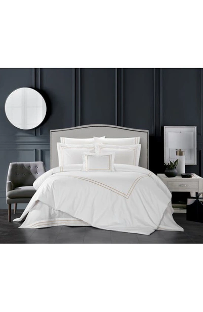 Chic Santorini Hotel Inspired 4-piece Comforter Set In Gold