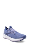 Brooks Glycerin Stealthfit 20 Running Shoe In Blue/pastel Lilac/white