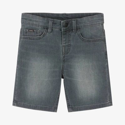 Mayoral Kids' Boys Grey Denim Shorts