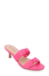 Journee Collection Dyllan Kitten Heel Sandal In Pink