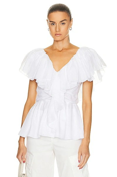 Chloé Slvl Top With Ruffles In White