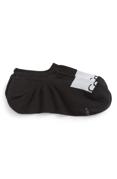 Calvin Klein New Gen Logo No-show Socks In Black
