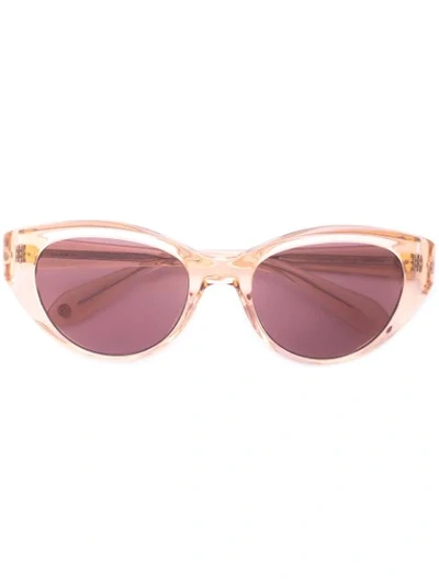 Garrett Leight Del Rey 50 Cat-eye Acetate Sunglasses In Pink