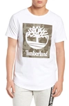 Timberland Camo Logo T-shirt In White