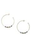 Gorjana Gypset Hoop Earrings In Sodalite/ Gold