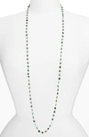 Ela Rae Diana Coin Necklace In Emerald
