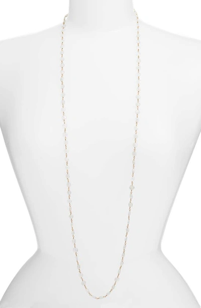 Ela Rae Diana Coin Necklace In Moonstone