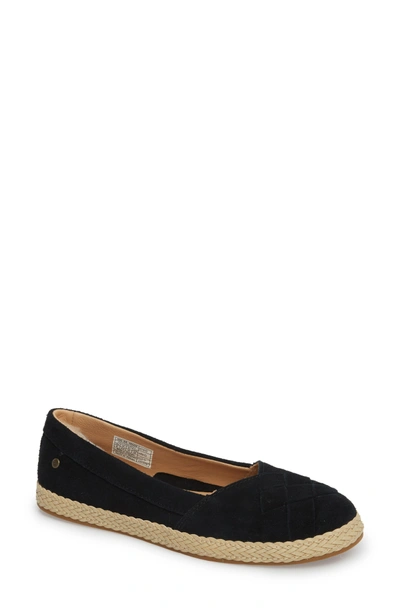 Ugg Clarissa Flat In Black Suede