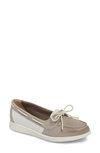 Sperry Oasis Boat Shoe In Grey Leather