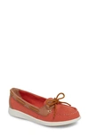 Sperry Oasis Boat Shoe In Red Canvas