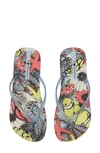 Ipanema Beauty Print Flip Flop In Blue/ White/ Pink