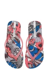 Ipanema Beauty Print Flip Flop In Grey/ Pink