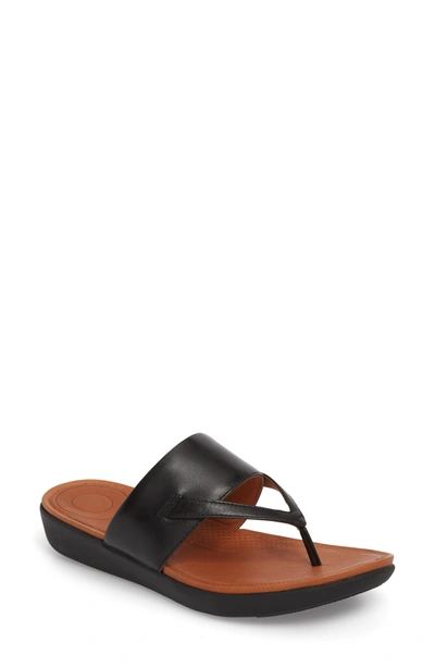 Fitflop Delta Sandal In Black Leather