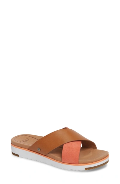 Ugg 'kari' Sandal In Fusion Coral Leather