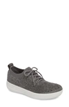 Fitflop Uberknit(tm) F-sporty Sneaker In Charcoal/ Dusty Grey