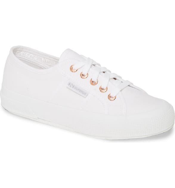 superga cotu classic white rose gold
