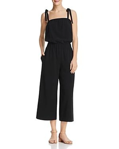 Dylan Gray Cropped Wide-leg Jumpsuit In Black
