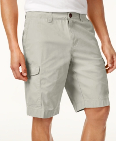 Tommy Hilfiger Adaptive Men's 10" Classic-fit Stretch Chino Shorts With Magnetic Zipper In Drizzle