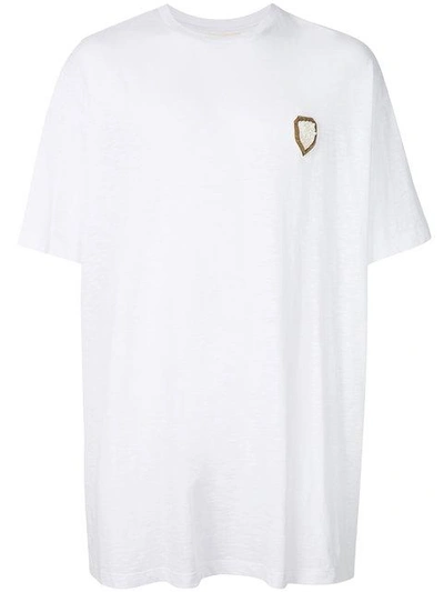 Ih Nom Uh Nit Oversized Chest Patch T-shirt In White