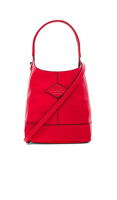 Rag & Bone Camden Mini Shopper In Red