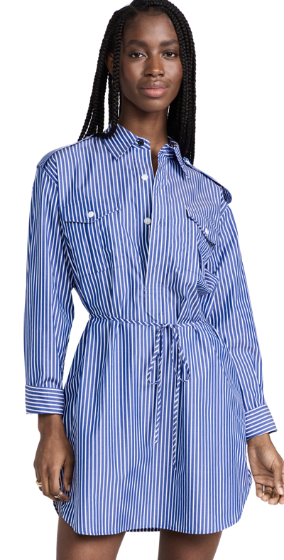 Rag & Bone Nadine Shirtdress In Blue Stripe
