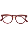 Stella Mccartney Round Framed Glasses In Red