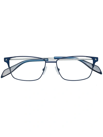 Alexander Mcqueen Eyewear Square Frame Glasses - Metallic