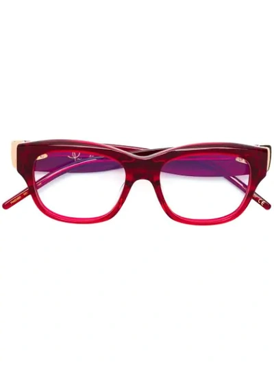 Pomellato Eyewear Rectangular Frame Glasses - Red
