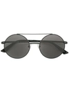 Mcq By Alexander Mcqueen Eyewear Round Frame Sunglasses - Black