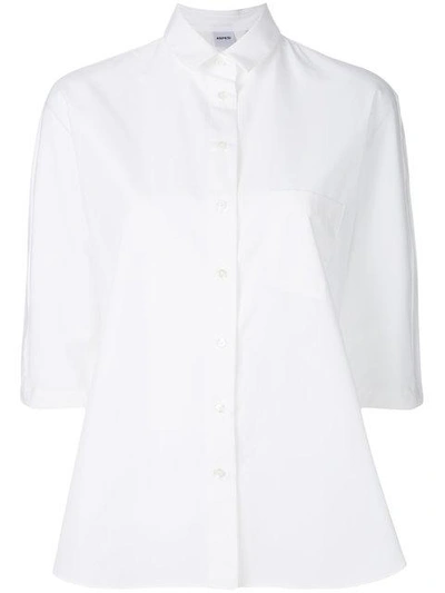 Aspesi Three-quarter Sleeve Shirt In White