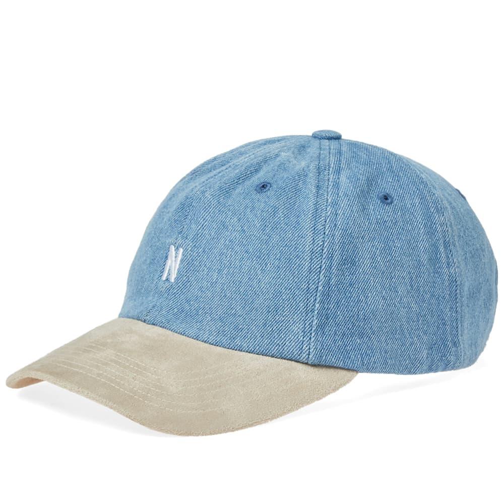 norse projects denim sports cap