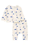 Nordstrom Babies' Fleece Sweatshirt & Pants Set In Ivory Pristine Shapes