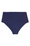 Meundies Feelfree High Waist Briefs In Dark Sapphire